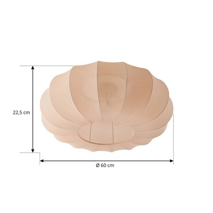 Ceiling Light Beige Fabric