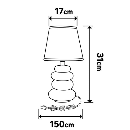 Ceramic Table Lamp Brown