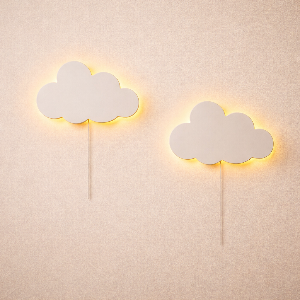 Wooden Hot Air Balloon Night Light Set of 3
