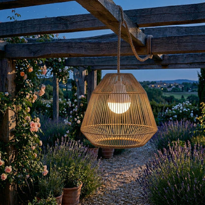 Pendant Light Handwoven Rattan
