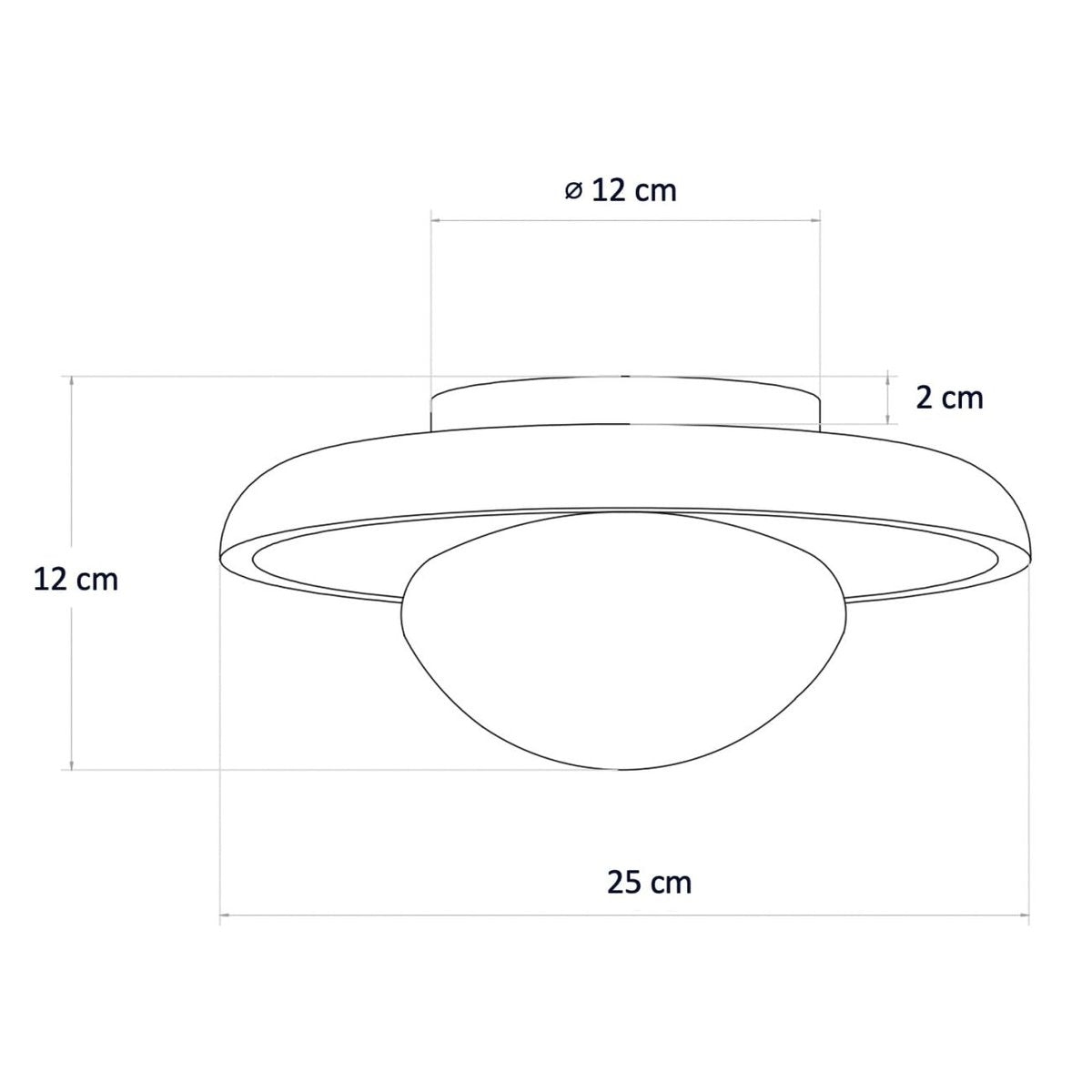 Small Ceiling Light Stone