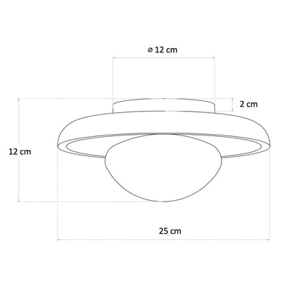 Small Ceiling Light Stone