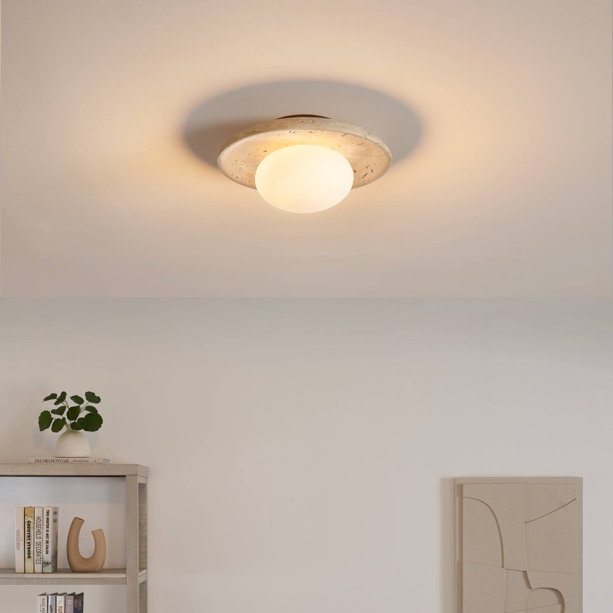 Small Ceiling Light Stone