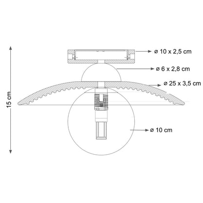 Wood Wall Light Ceiling Spot